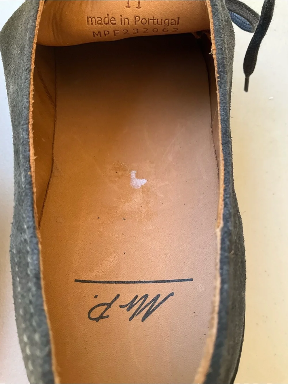 Mr Porter Larry Regenerated Evolo Suede Derby Men’s Shoes Mr. P Gray 11